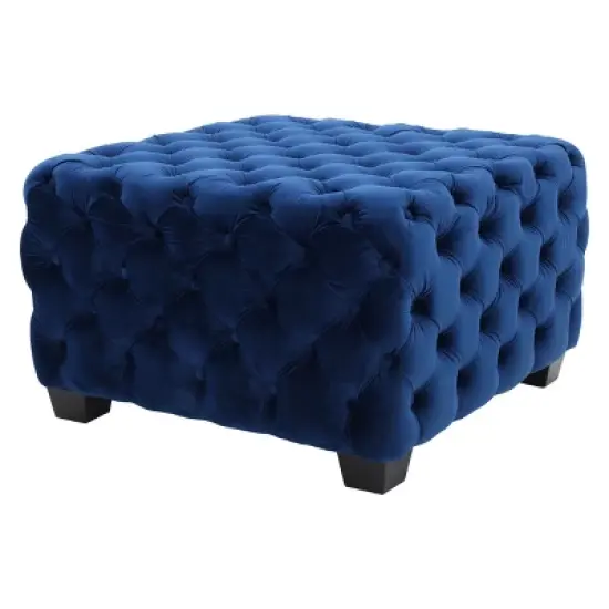 Jaymee New Velvet Ottoman - Christopher Knight Home image {6}