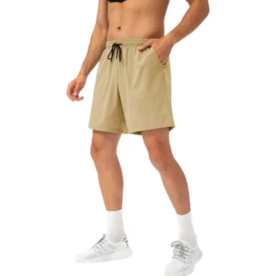 Anna-Kaci Active Men's Lightweight Quick-Dry Shorts with Elastic Drawstring Waist and Side Pockets image {2}
