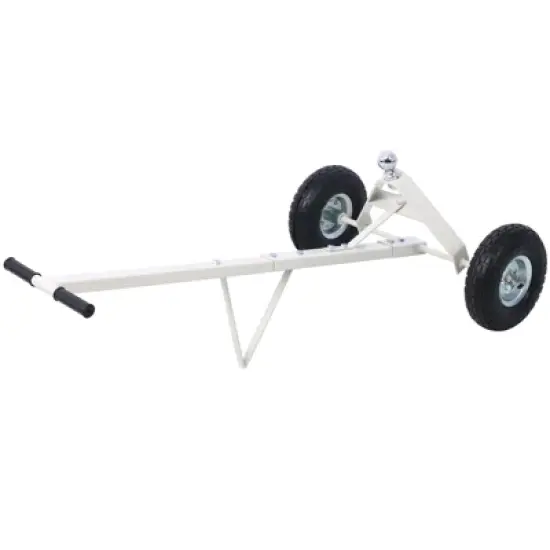 NAYSAYE Wagon Trailer Dolly Pneumatic Tires Tongue Weight Capacity for Garage and Outdoor Use, Gray, 47.6"*25.6"*15.6" image {5}