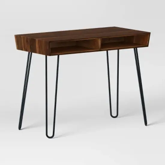 Hairpin Writing Desk with Storage - Threshold&trade; image {6}