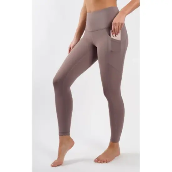 90 Degree by Reflex Womens Interlink High Waist Ankle Legging with Back Curved Yoke image {18}