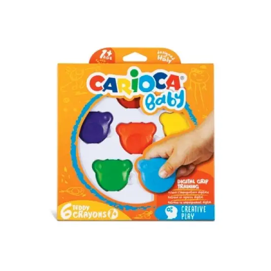 CARIOCA BABY Teddy Crayons - 6 Pieces image {4}