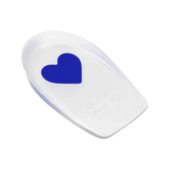 Unique Bargains Silicone Heel Support Cup Pads Orthotic Insole Plantar Care Heel Pads Love Pattern Size 40-46 6Pcs image {5}