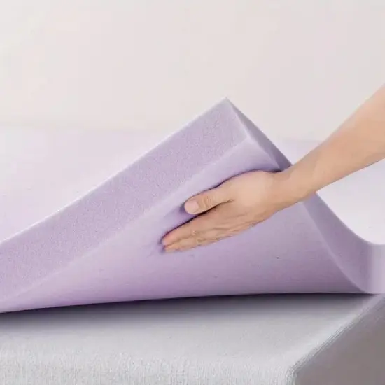 SEVOBAL Mattresses Premium Firm Memory Foam Mattress Topper Cooling Ventilated Design for Bedroom, Purple, 74"*54"*2" image {2}