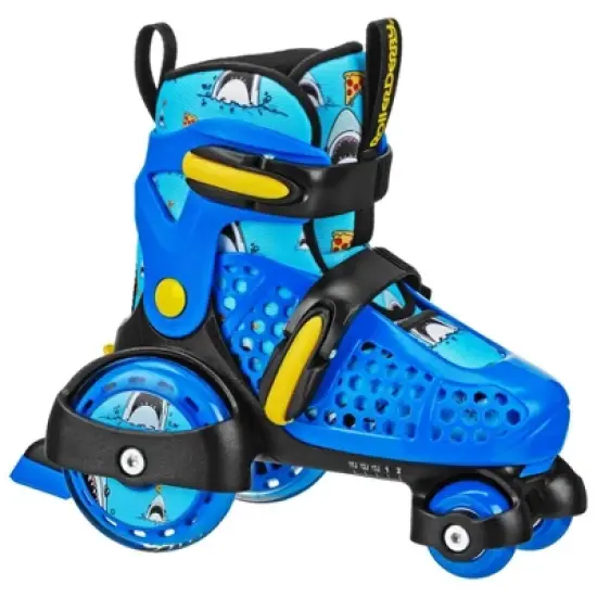 Roller Derby Fun Roll Boys' Jr Adjustable Roller Skate Pizza Shark image {7}