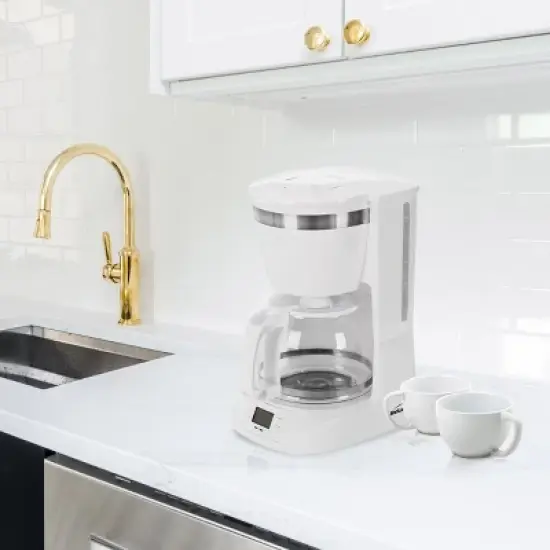 Brentwood 10 Cup Digital Coffe Maker in White image {3}