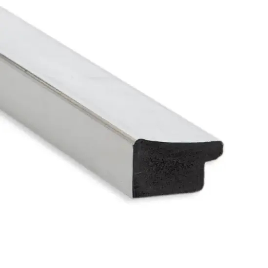 Amanti Art Scratched Wave Chrome Framed Dry Erase Magnetic Board image {2}