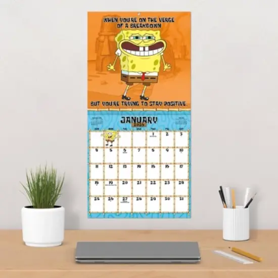 Trends International 2026 SpongeBob Squarepants 12"x12" Wall Calendar image {4}
