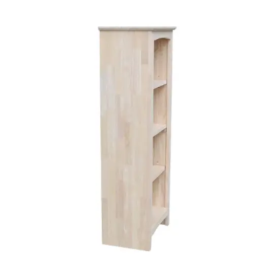 Shaker Bookcase Unfinished Brown - International Concepts image {2}