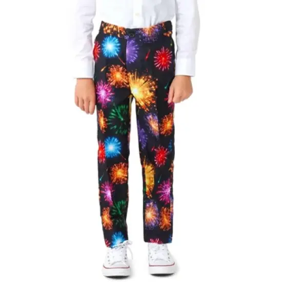 Suitmeister Boys Christmas Suit - Fireworks Black image {3}