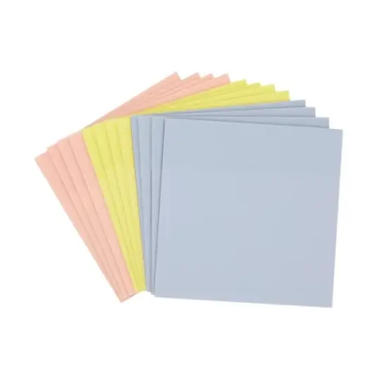 Paper Junkie 12 Pack Transparent Sticky Notes, Self-Stick Pads, 3 Colors, 3x3 In, 600 Sheets image {8}