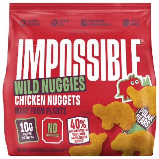 Impossible Plant Based Chicken Nuggets Wild Nuggies - Frozen - 13.5oz image {6}