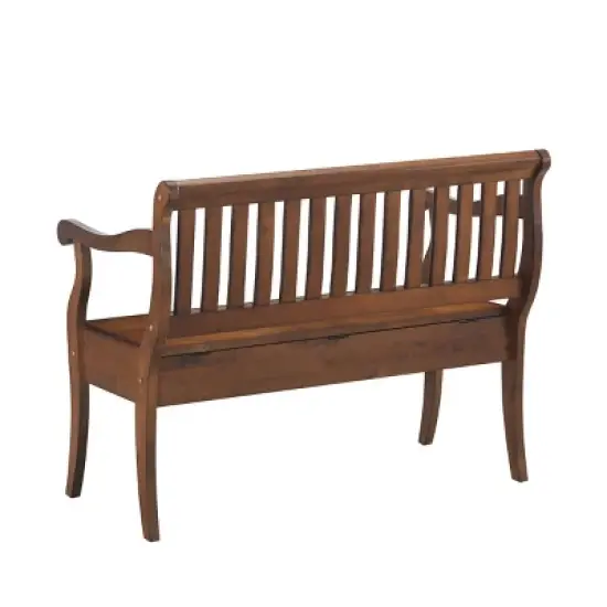 Alcott Storage Bench Elm - Carolina Chair & Table image {3}