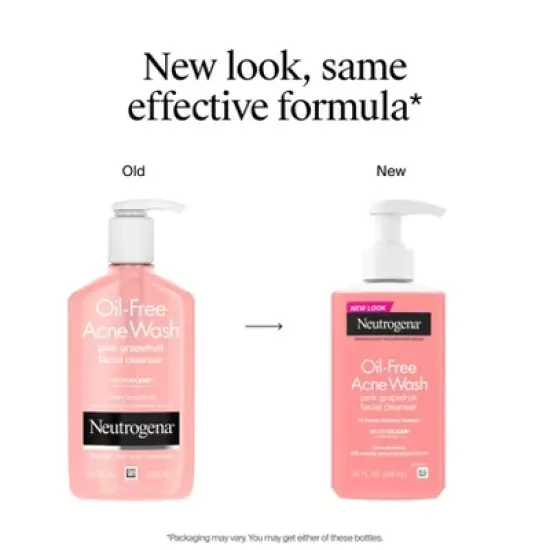 Neutrogena Oil-Free Salicylic Acid Pink Grapefruit Pore Cleansing Acne Face Wash with Vitamin C - 9.1 fl oz image {2}