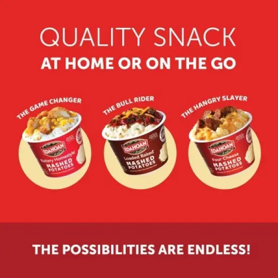 Idahoan Gluten Free Buttery Homestyle Microwavable Mashed Potato Cups - 6oz/4ct image {9}