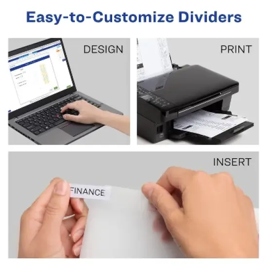 Avery Big Tab Plastic Dividers, 5-Tab, 3 Sets (11255) image {3}