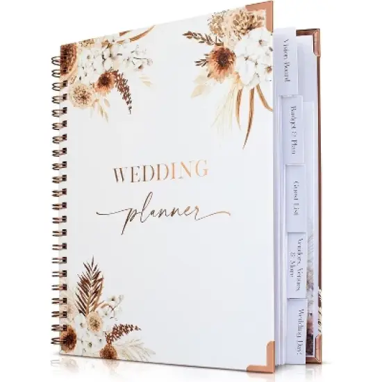 Beautiful Boho Wedding Planner Book and Organizer &ndash; Engagement Gift for Newly Engaged Couples, Future Brides and Grooms image {7}