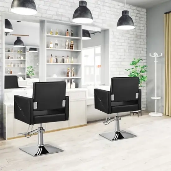 Costway Salon Chair for Hair Stylist Adjustable Swivel Hydraulic Barber Styling Chair image {2}