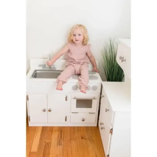 Remley Kids Wooden Play Kitchen Set Sink Oven Stove - Ships Assembled image {7}