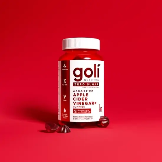 Goli Nutrition Apple Cider Vinegar Sugar Free Dietary Supplement Vegan Gummies - 60ct image {2}