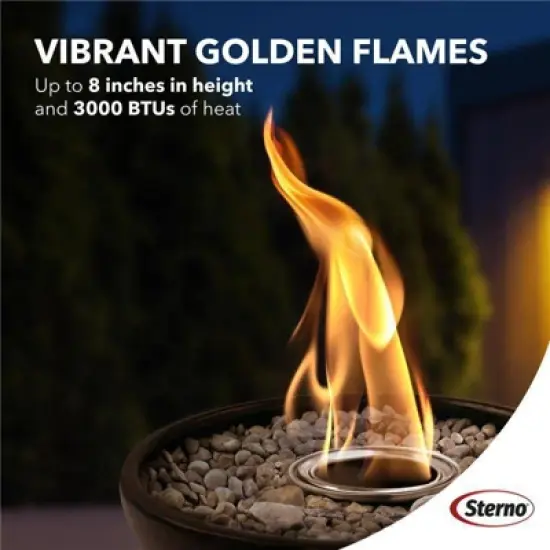 Sterno Products 13 fl oz 6pk Firepit Gel Fuel image {1}