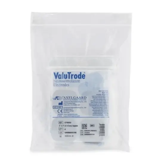ValuTrode Cloth Electrotherapy Electrode 2 x 2" Reusable, 4 Count image {2}