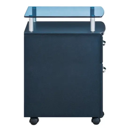 Rolling and Locking File Cabinet Gray - Techni Mobili image {7}