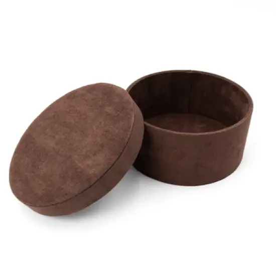 Large Velvet Storage Box Brown - Bullseye's Playground&trade; image {2}