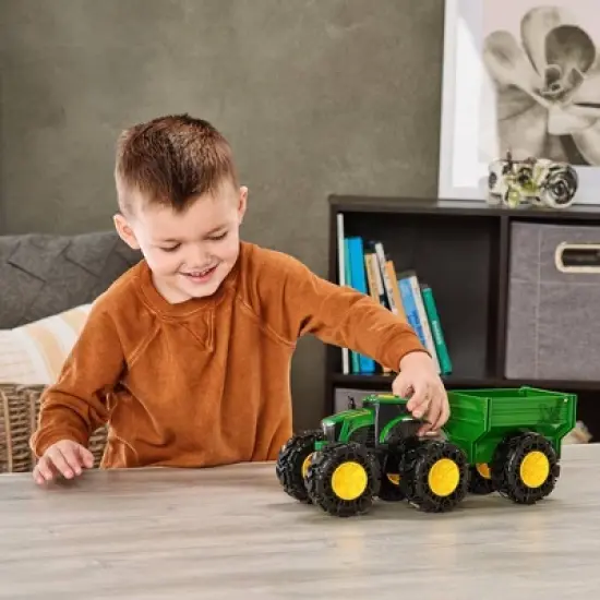 John Deere Monster Treads Tractor with Wagon image {5}