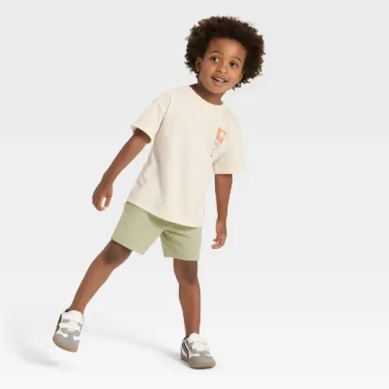 Toddler Boys' Knit Shorts - Cat & Jack&trade; Green image {2}