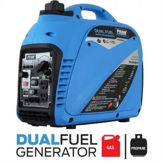 Pulsar 2200w Dual Fuel Propane & Gasoline Inverter Generator: Quiet, Compact, CARB Compliant image {6}