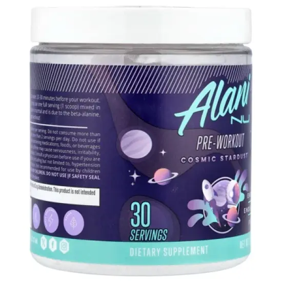 Alani Nu Pre-Workout, Cosmic Stardust&trade;, 10.5 oz (300 g) image {3}