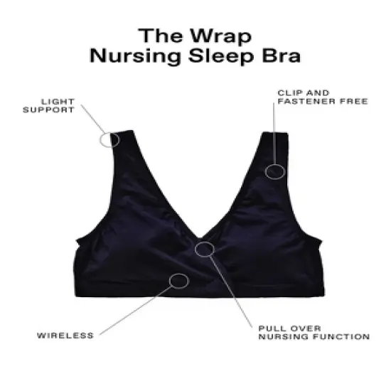Wrap Maternity and Nursing Sleep Cotton Bra | Motherhood Maternity image {5}