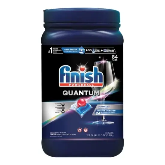 Finish Quantum Ultimate Clean & Shine Dishwasher Detergent Tablets image {9}
