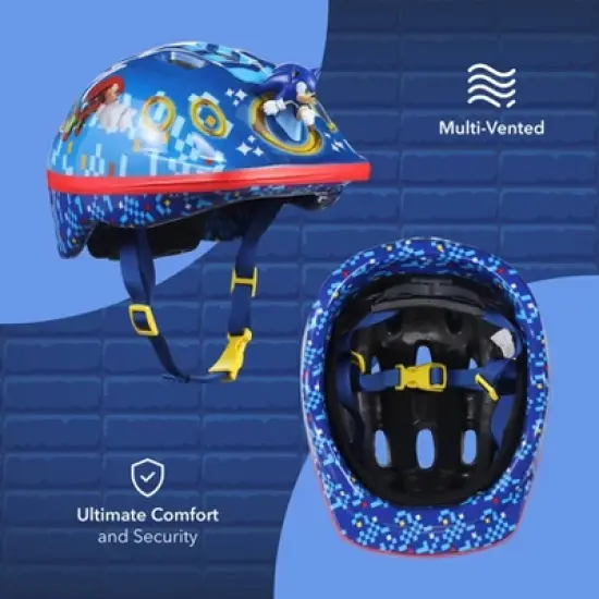 Sonic the Hedgehog 3D Character Skateboarding Neutral Multisport Helmet - S/M image {2}