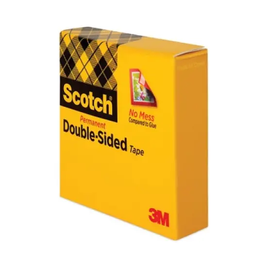 Scotch Double-Sided Tape Clear  0.5" x 75 ft image {3}
