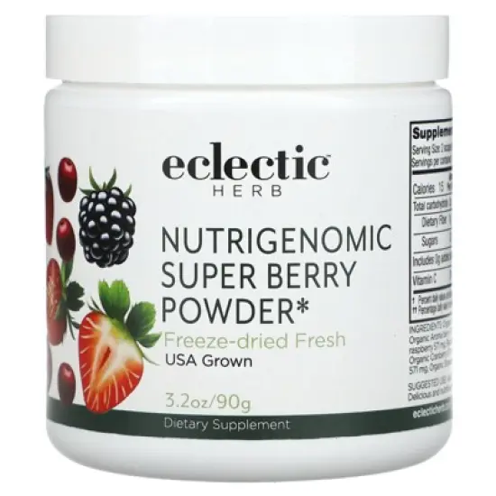Eclectic Herb Nutrigenomic Super Berry Powder, 3.2 oz (90 g) image {4}