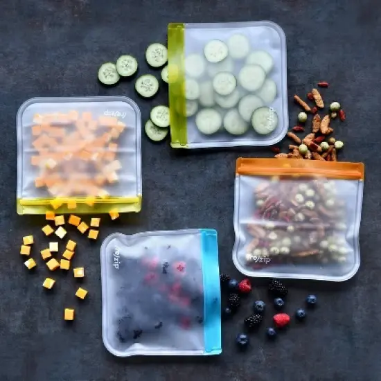 (re)zip Reusable Leak-proof Food Storage Flat&nbsp;Sandwich&nbsp;Lunch Bag - 5ct image {7}