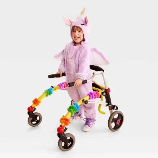 Kids' Unicorn Adaptive Halloween Costume Jumpsuit - Hyde and EEK! Boutique&trade; Purple image {4}
