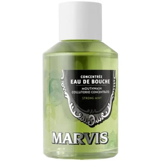 MARVIS Strong Mint Mouthwash Concentrate (4.1 oz) Leaves Mouth with Cool Freshness | Wash & Freshens the Entire Mouth image {4}