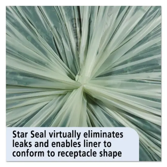 Stout by Envision EcoSafe-6400 Bags, 32 gal, 0.85 mil, 33" x 48", Green, 50/Box image {1}