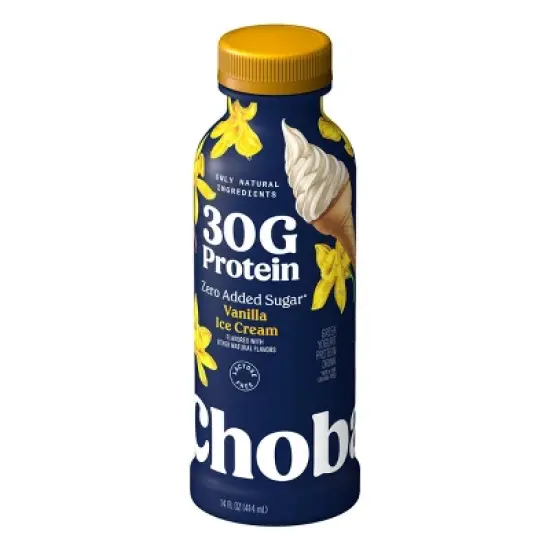 Chobani 30g Protein Vanilla Ice Cream Greek Yogurt Drink - 30g Protein 14 fl oz image {2}