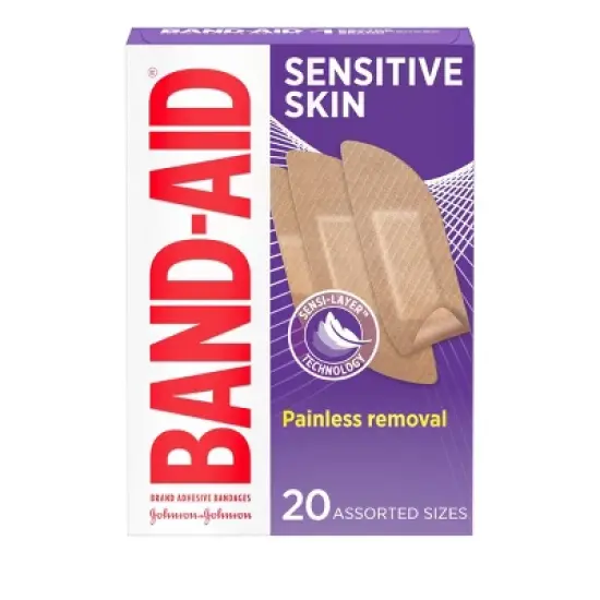 Band-Aid Sensitive Skin Adhesive Bandages - 20ct image {8}