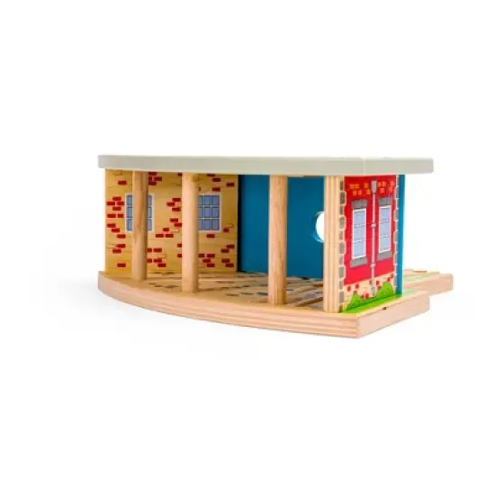 Bigjigs Rail Triple Engine Shed image {10}