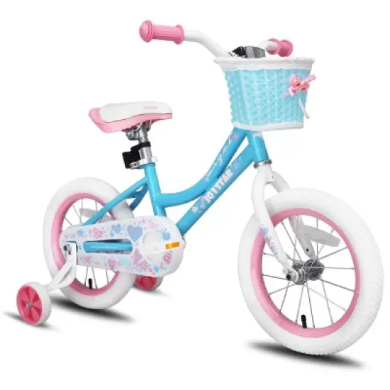 Joystar Angel Kids Toddler Training Balance Bike Bicycle with Training Wheels, Rubber Air Free Tires, and Coaster Brake, Ages 2 to 4, Blue image {5}