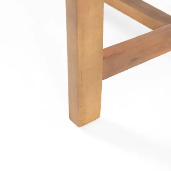 Panama 8pc Acacia Wood Chat Set with Coffee Table - Teak/Dark Gray - Christopher Knight Home image {9}