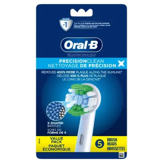 Oral-B Precision Clean X-Filament Replacement Brush Heads - 5ct image {1}