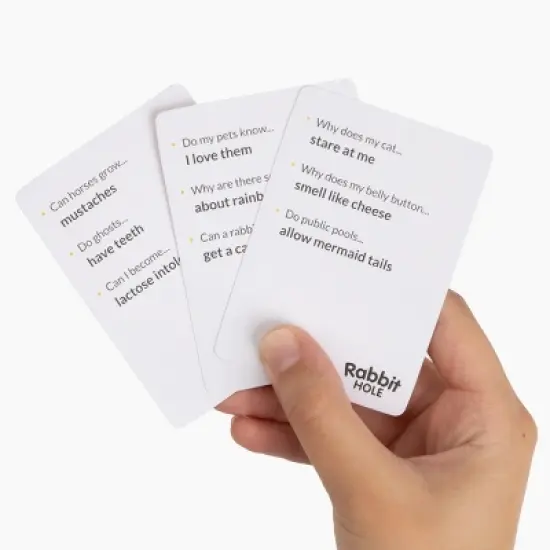 Rabbit Hole - The What Will Your Friends Fall For? Party Game - Family Friendly + Expansion Set image {4}