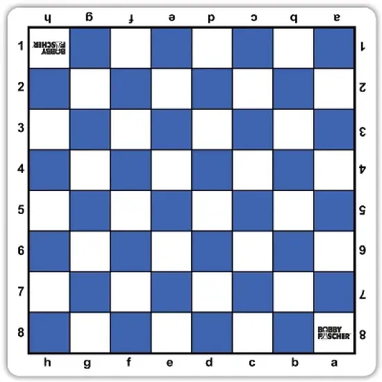 Bobby Fischer Tournament Roll Up Travel Chess Board - 20 inches - Mousepad Style image {2}