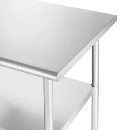 GRIDMANN Stainless Steel Tables with Undershelf, NSF Commercial Kitchen Work & Prep Tables for Restaurant and Home image {2}